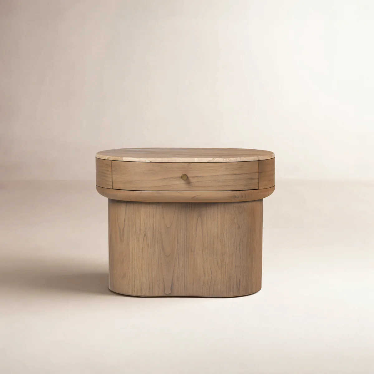 Lando Nightstand-Sand Marble | Wayfair North America