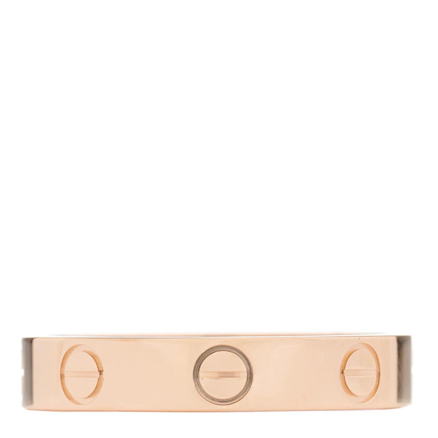 18K Pink Gold 3.5mm LOVE Wedding Band Ring 53 6.5 | FASHIONPHILE (US)