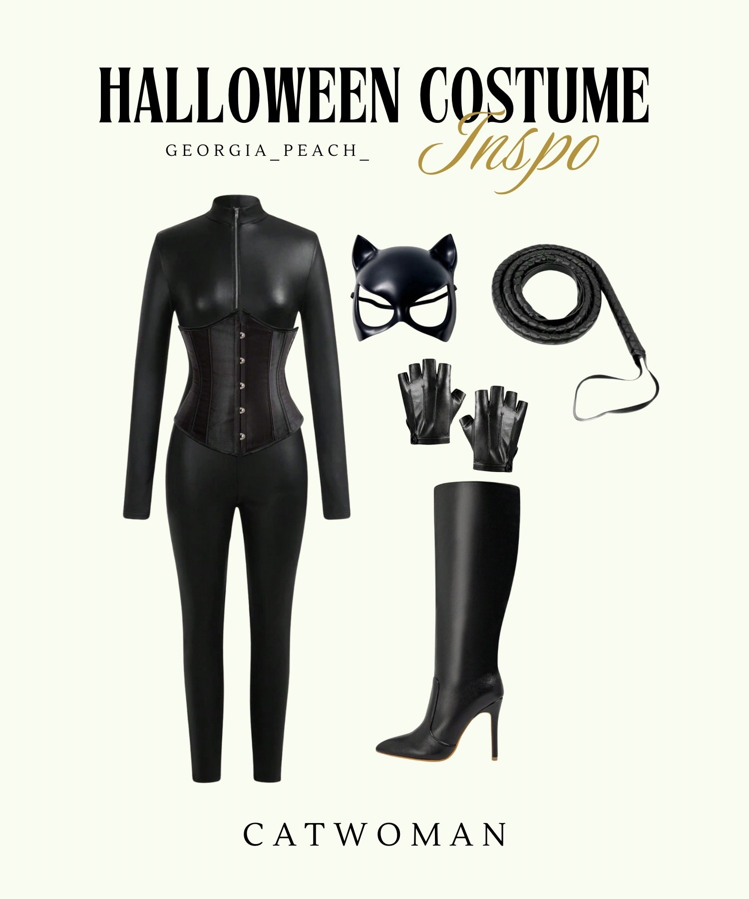 Cat Woman Halloween Costume Outfit Inspo #halloweencostume #catwoman #costumeideas #costumeinspo #diycostume #easycostumes #batman 

#LTKStyleTip #LTKHalloween #LTKFindsUnder50
