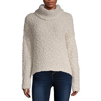 Arizona-Juniors Womens Turtleneck Long Sleeve Pullover Sweater | JCPenney