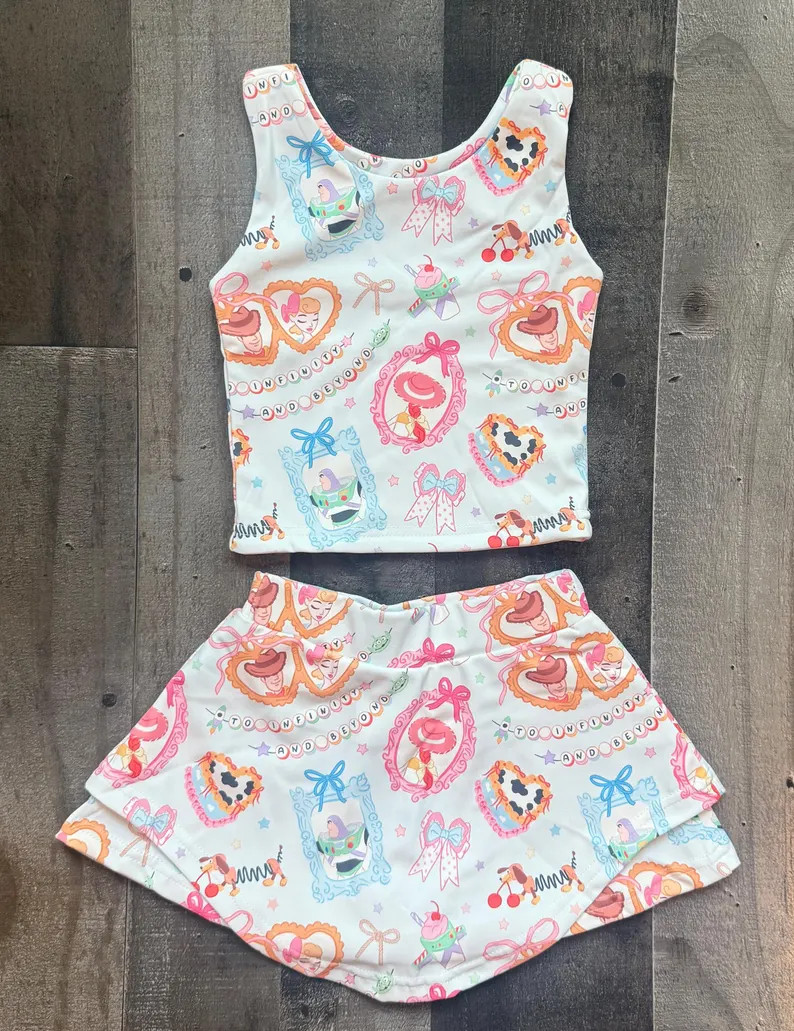 Disney TOY STORY Activewear Skirt Built in Shorts Yoga Set FREE Shipping - Etsy | Etsy (US)