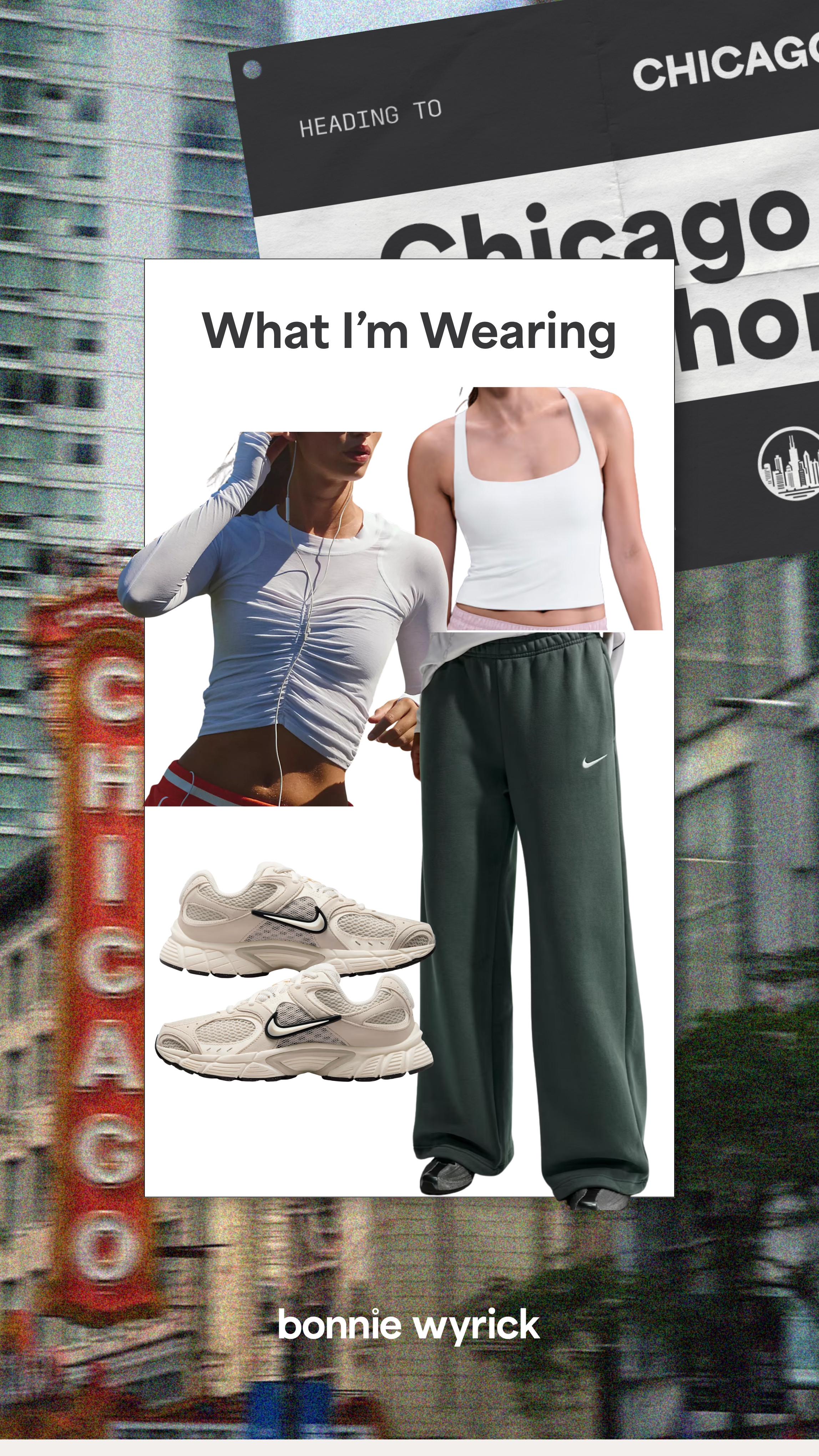 What I wore for the Chicago marathon - Friday look! nike sweatpants, nike top, fp ribbed tank, comfy look 

 #LTKSeasonal #LTKMidsize