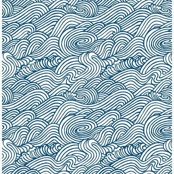 Kuhle Wave 33' L x 20.5" W Wallpaper Roll | Wayfair North America