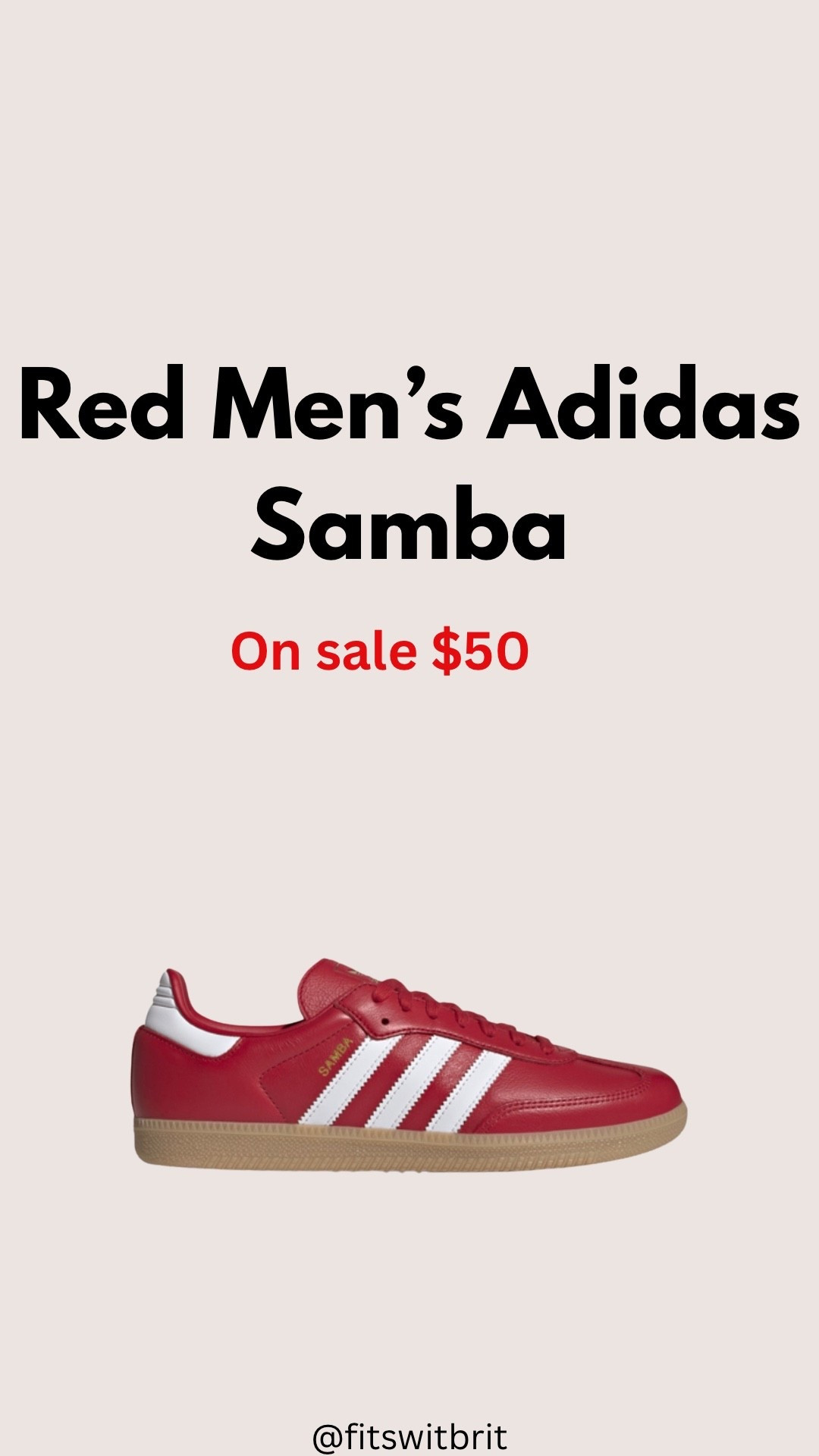Red Men’s Adidas Samba on sale $50

#LTKSaleAlert #LTKMens