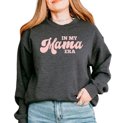 Simply Sage Market In My Mama Era Sweatshirt - L - Dark Heather | Target