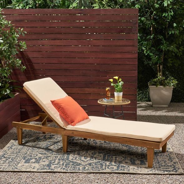 Nadine Patio Chaise Lounge - Christopher Knight Home | Target
