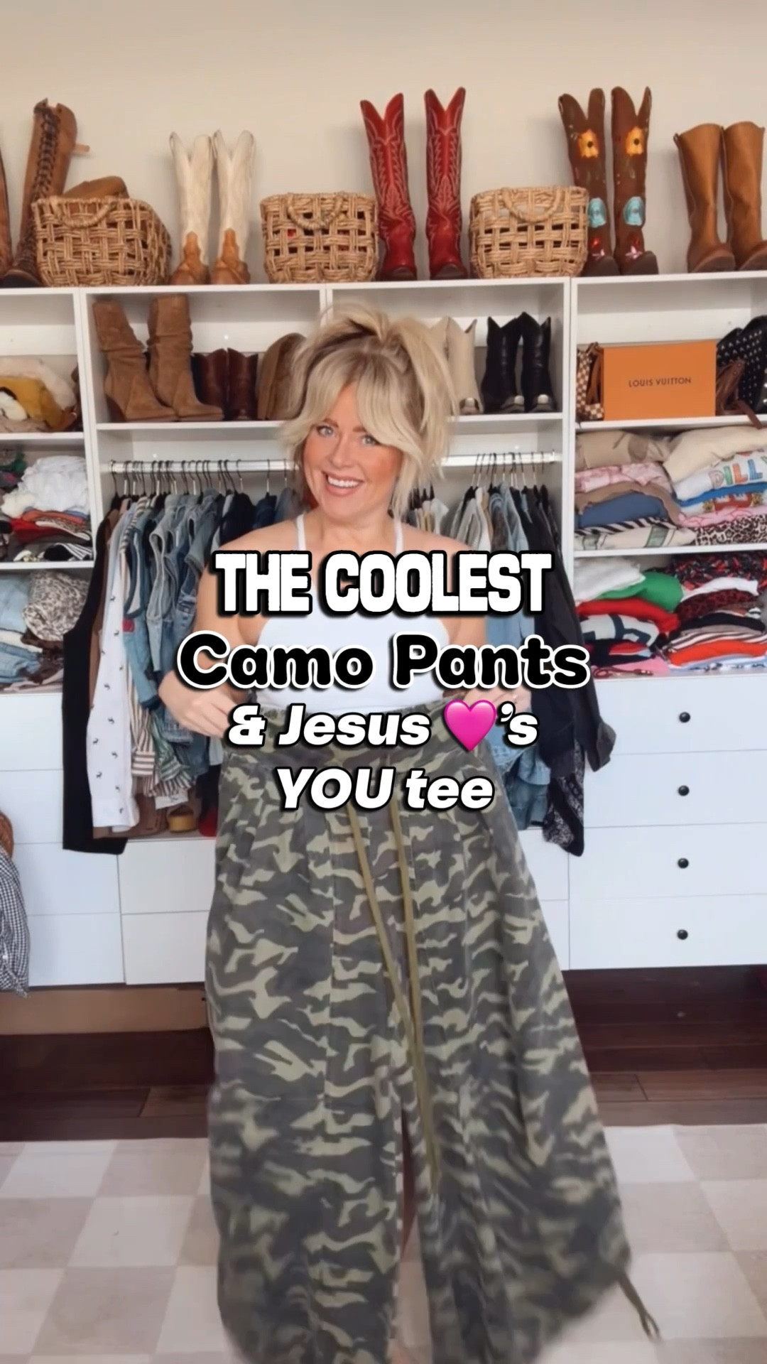 My pants are not linked here. They are @shopeverydaychic on IG save with code MANDIE10 I’m wearing a medium. 
Jesus loves you tee is a small. 
I size down in converse. 


#LTKOver40 #LTKootd #LTKgrwm