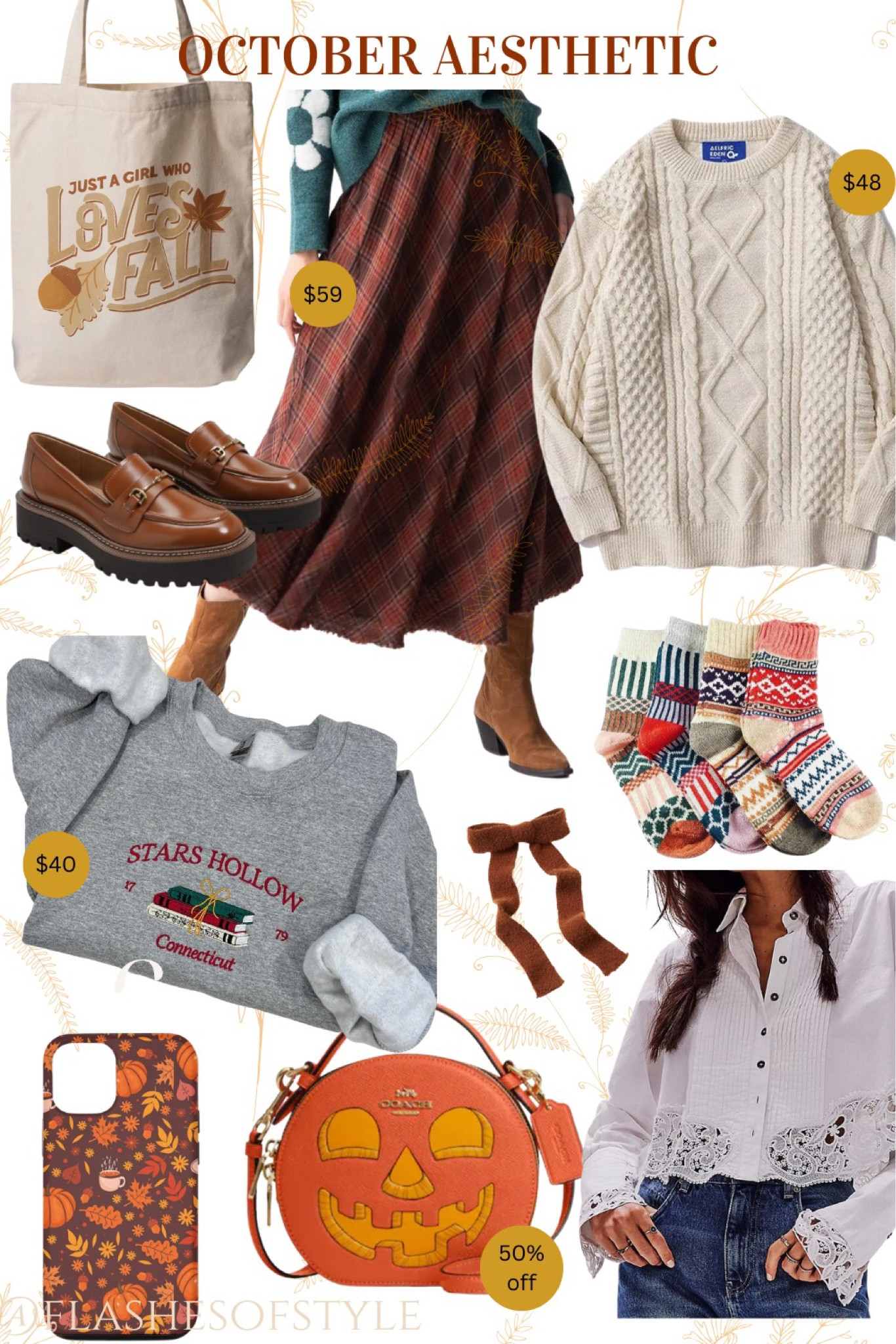 Fall style, autumn style, autumn aesthetic, cozy style, cozy vibes, autumn sweater, autumn skirt