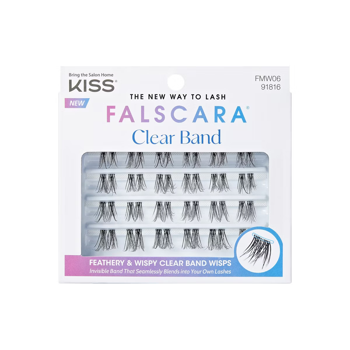 KISS Products Falscara False Eyelashes - Clear - 24ct | Target