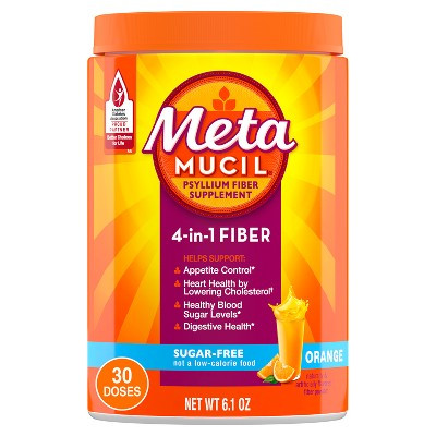 Metamucil Smooth Sugar Free Multi-Symptom Relief Powder - Orange - 6.1oz | Target