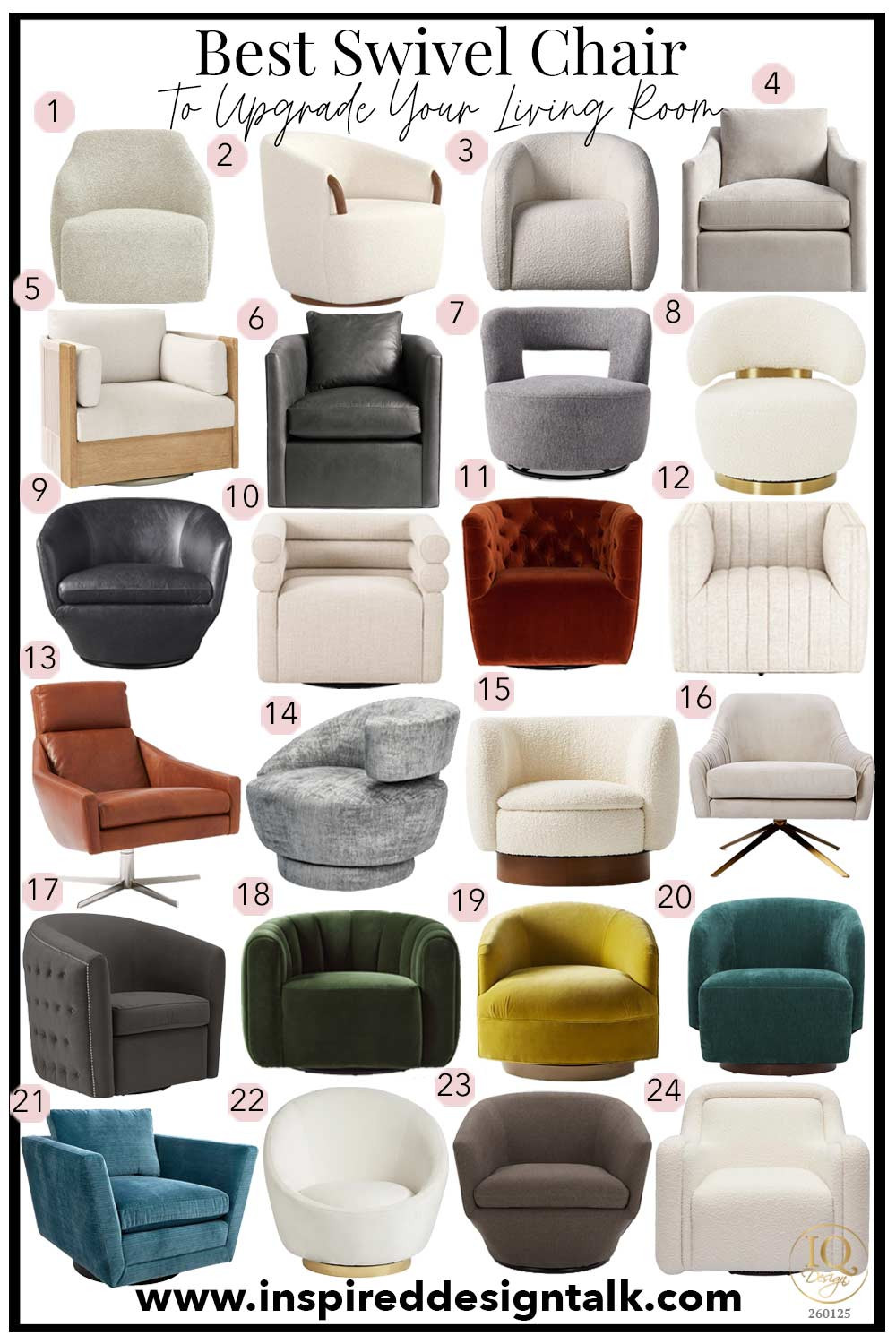BEST SWIVEL CHAIR IDEAS FOR YOUR LIVING ROOM, BEDROOM, HOME OFFICE, ENTRYWAY, OR FOYER. VELVET, BOUCLE, LINEN, LEATHER, UPHOLSTERED, TUFTED SWIVEL ACCENT CHAIRS. 1/29/26 (fb, insta, Pinterest) 

 #LTKmomlife #LTKOver40 #LTKHome