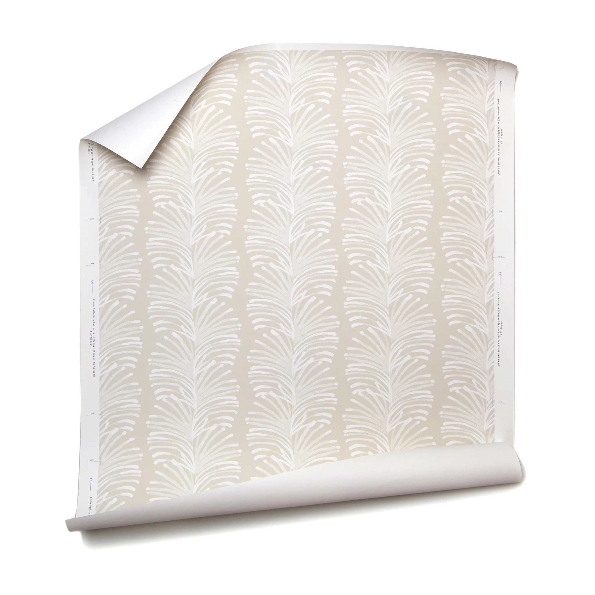Pepper Home | Beige Botanical Stripe Wallpaper | Pepper