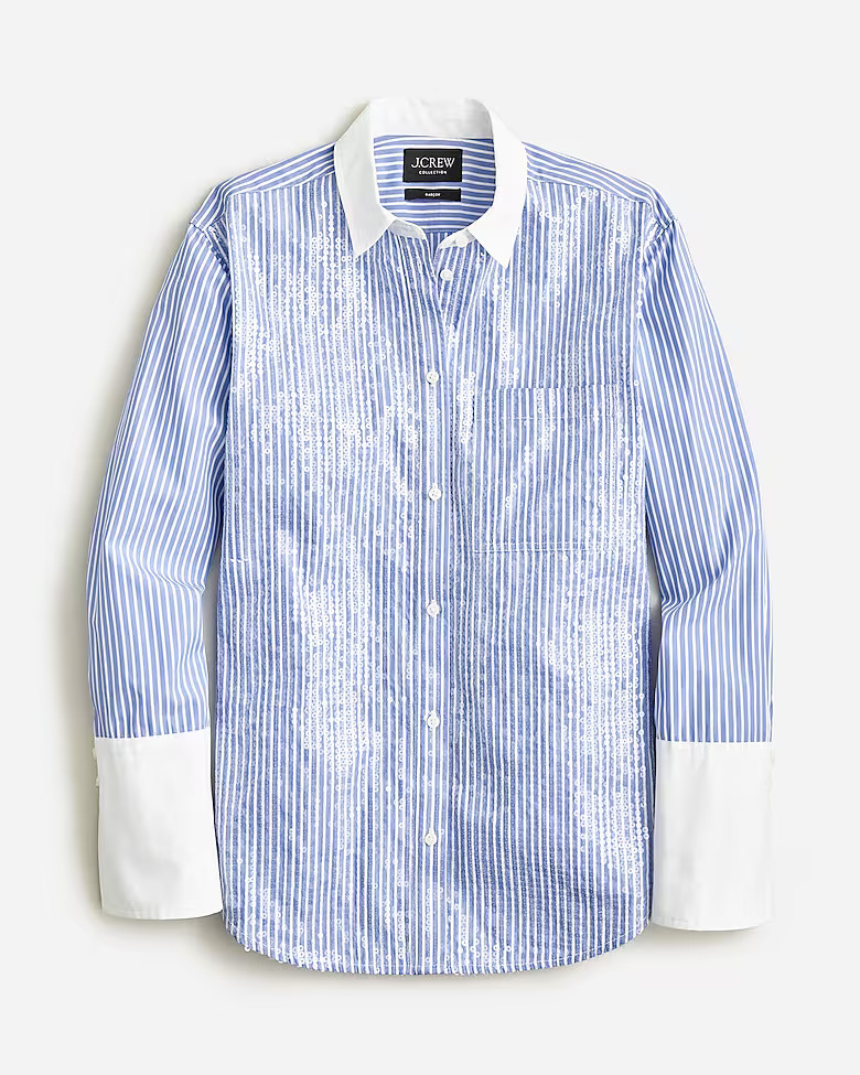 Collection garçon shirt in sequin | J. Crew US