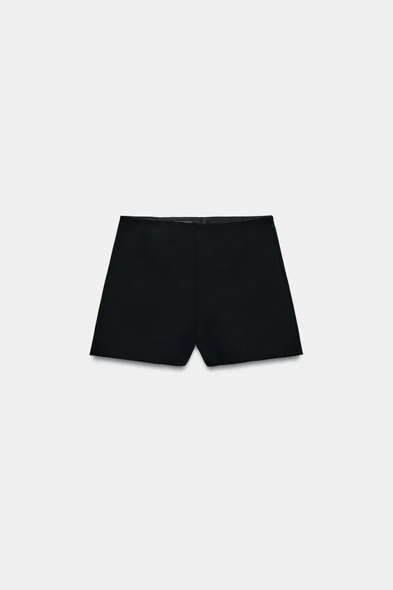 PLAID BROWN BLACK CHECK SHORTS | Zara US