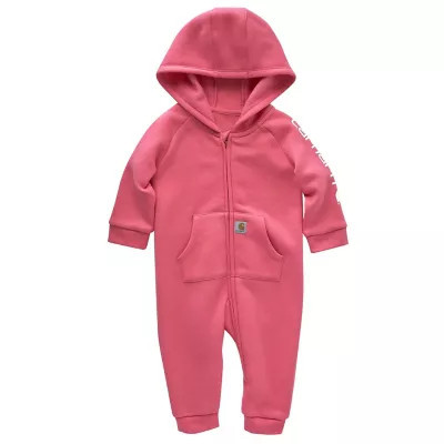 Carhartt Baby Girls' Fleece Zip-Front Long-Sleeve Hooded Coveralls | Tractor Supply