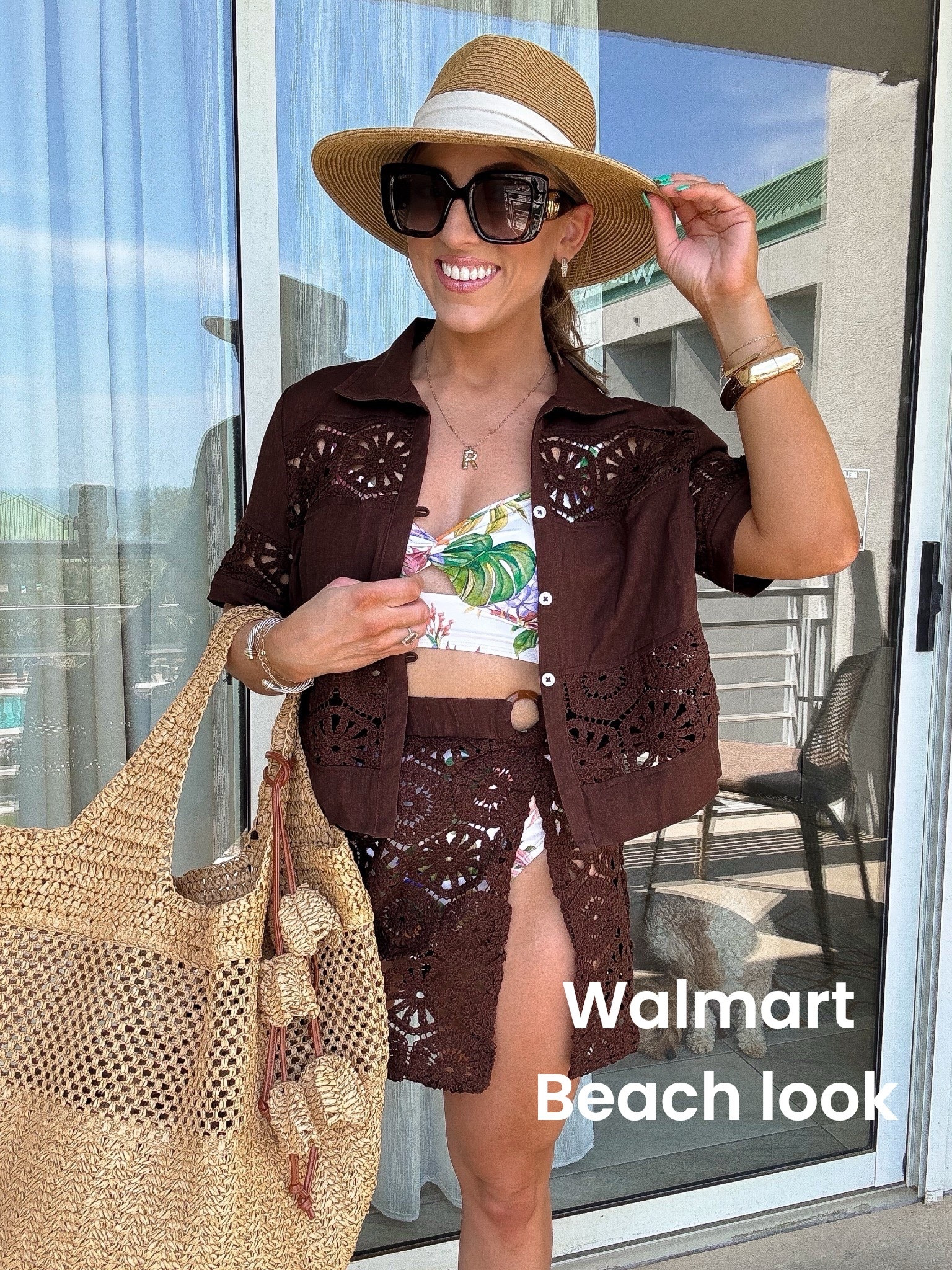 Beach OOTD but make it Walmart 😍🏝️
This whole beach look is from Walmart and I’m obsessed with how good their summer pieces are right now. The crochet set is so cute for vacation, the swimsuit looks way more expensive than it is, and these raffia accessories are giving full coastal boutique vibes.

Walmart has seriously been my go-to for affordable vacation outfits lately. So many good swimsuits, coverups, sandals, and beachwear that are perfect for trips, pool days, or summer weekends.

My hat is from Amazon, but everything else in this outfit is Walmart and SO good. I love finding pieces that look high-end but are still budget friendly.

Everything is linked in my LTK / shop if you’re packing for a beach trip, cruise, or summer vacation.

#walmartfashion #beachoutfit #vacationoutfit #walmartfinds #coastalstyle #beachstyle #affordablefashion #swimsuitstyle #summeroutfits #walmartstyle #vacationstyle #lookforless #momstyle #ltkstyle #ltkfashion #beachvacation #summerfashion #poolsideoutfit #walmartclothing #traveloutfit

#LTKootd #LTKPetite #LTKSwim