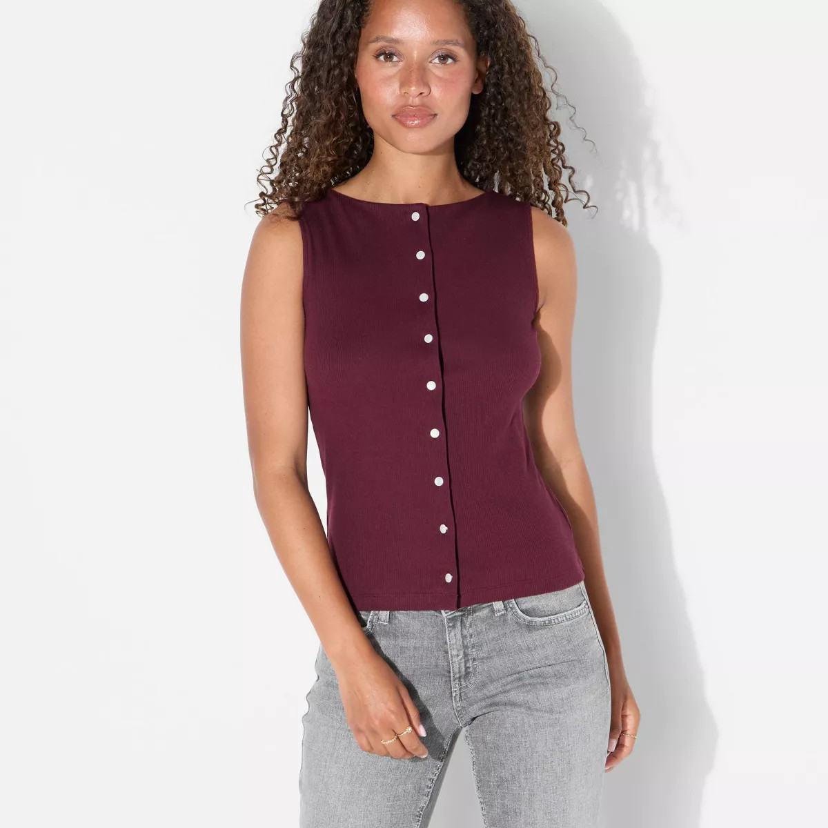 Women's Button-Front Tank Top - Wild Fable™ | Target