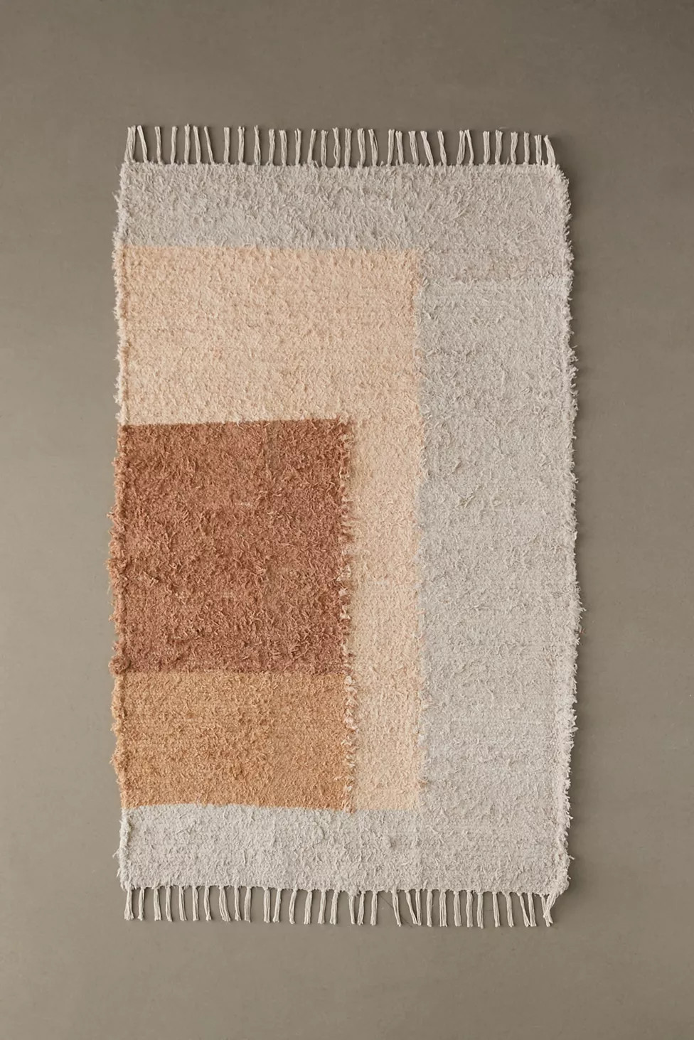 Colorblock Woven Shag Rag Rug | Urban Outfitters (US and RoW)