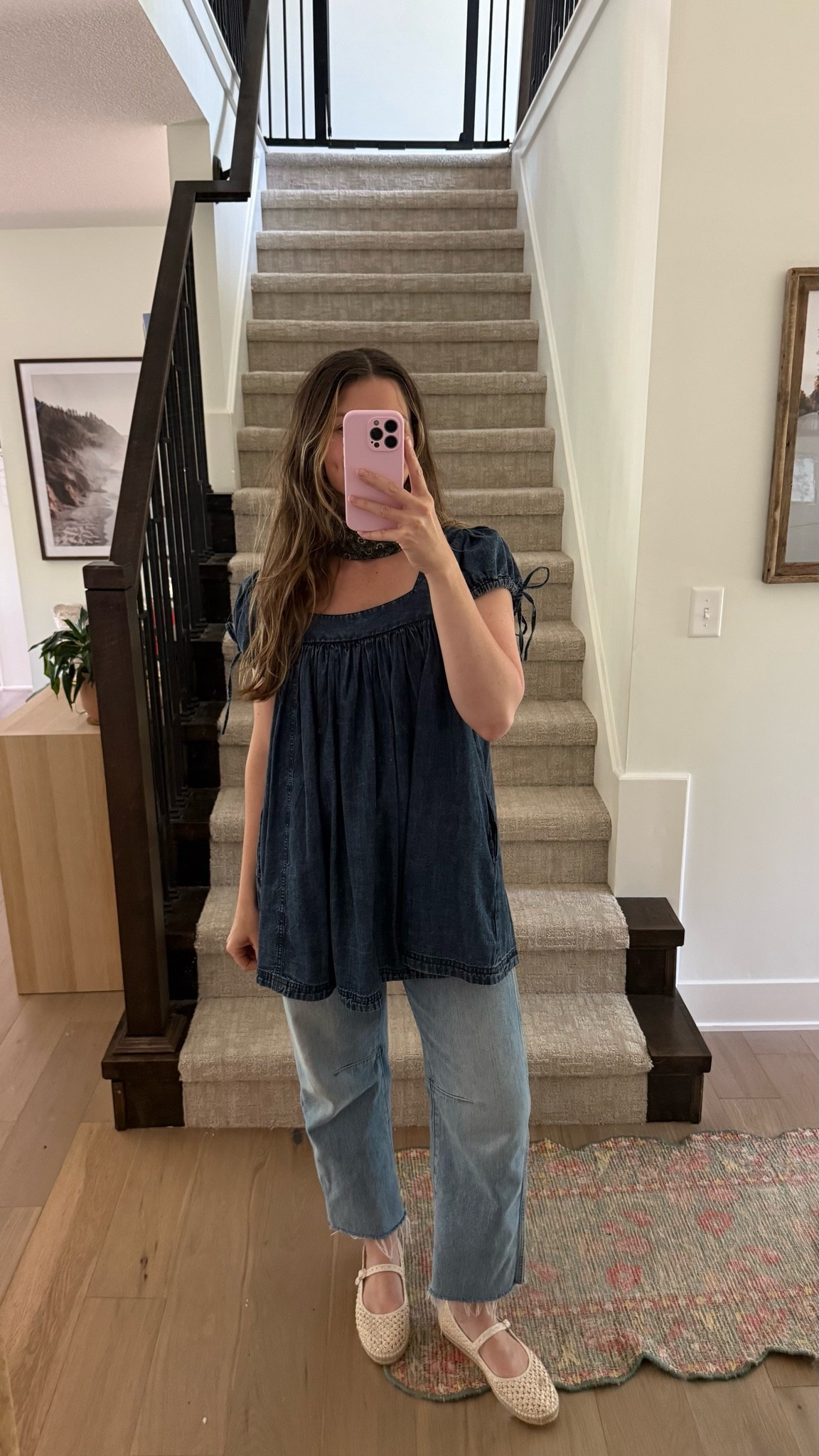 What I wore to church today! wearing small in tunic (linked updated style) and love these jeans, run a little big size down! 

Summer outfit

#LTKootd #LTKmomlife