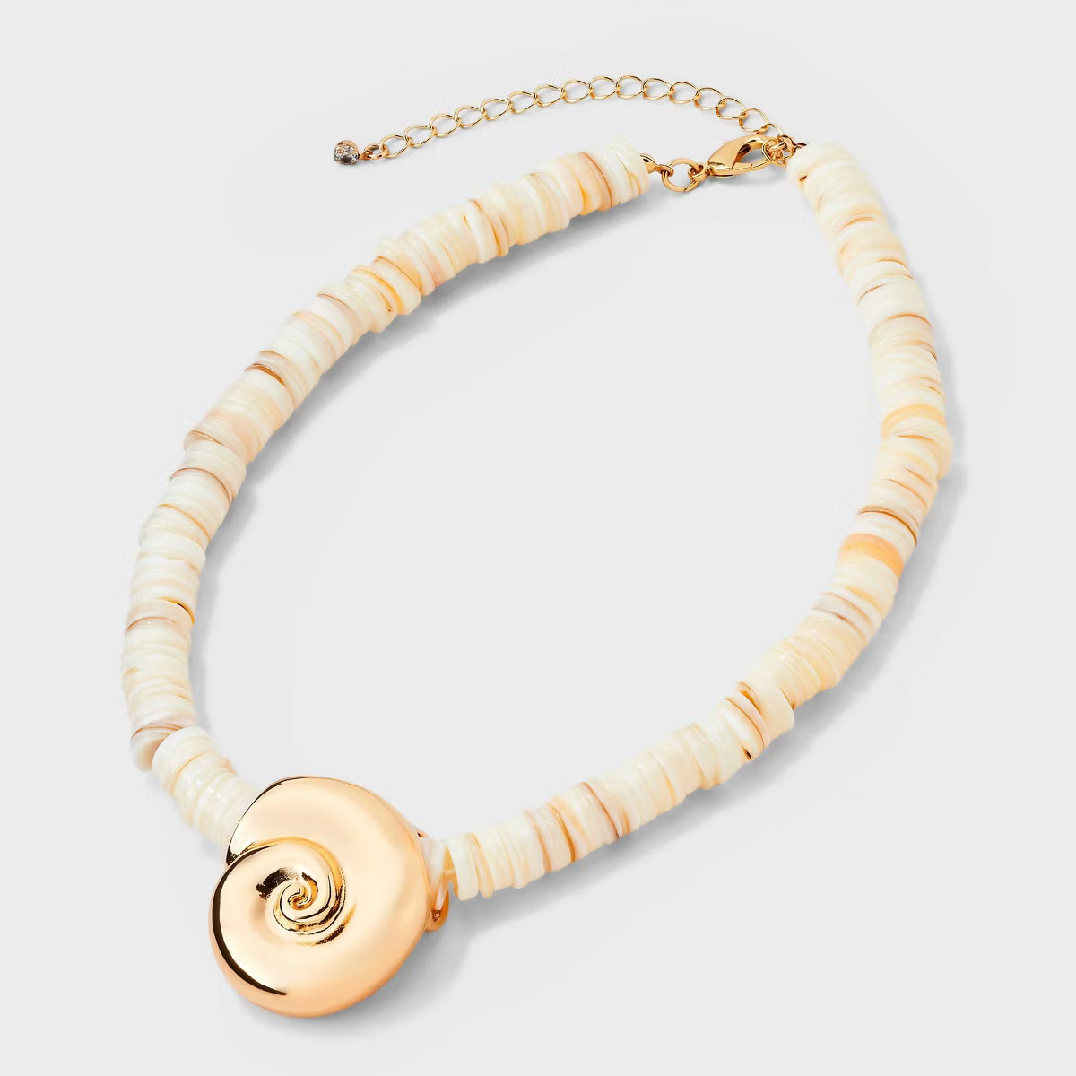 White Beaded Shell Necklace - A New Day™ White | Target