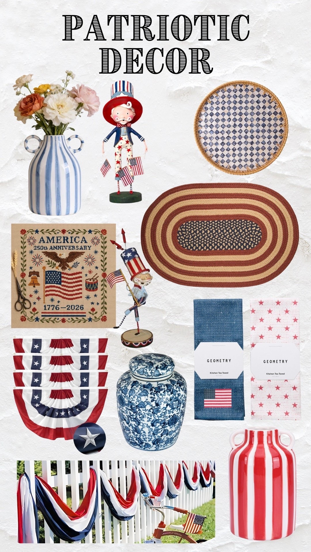 Patriotic decor.

#LTKSeasonal
