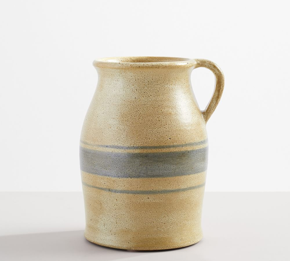 Chambray Ceramic Vase, Medium Jug, Blue | Pottery Barn (US)
