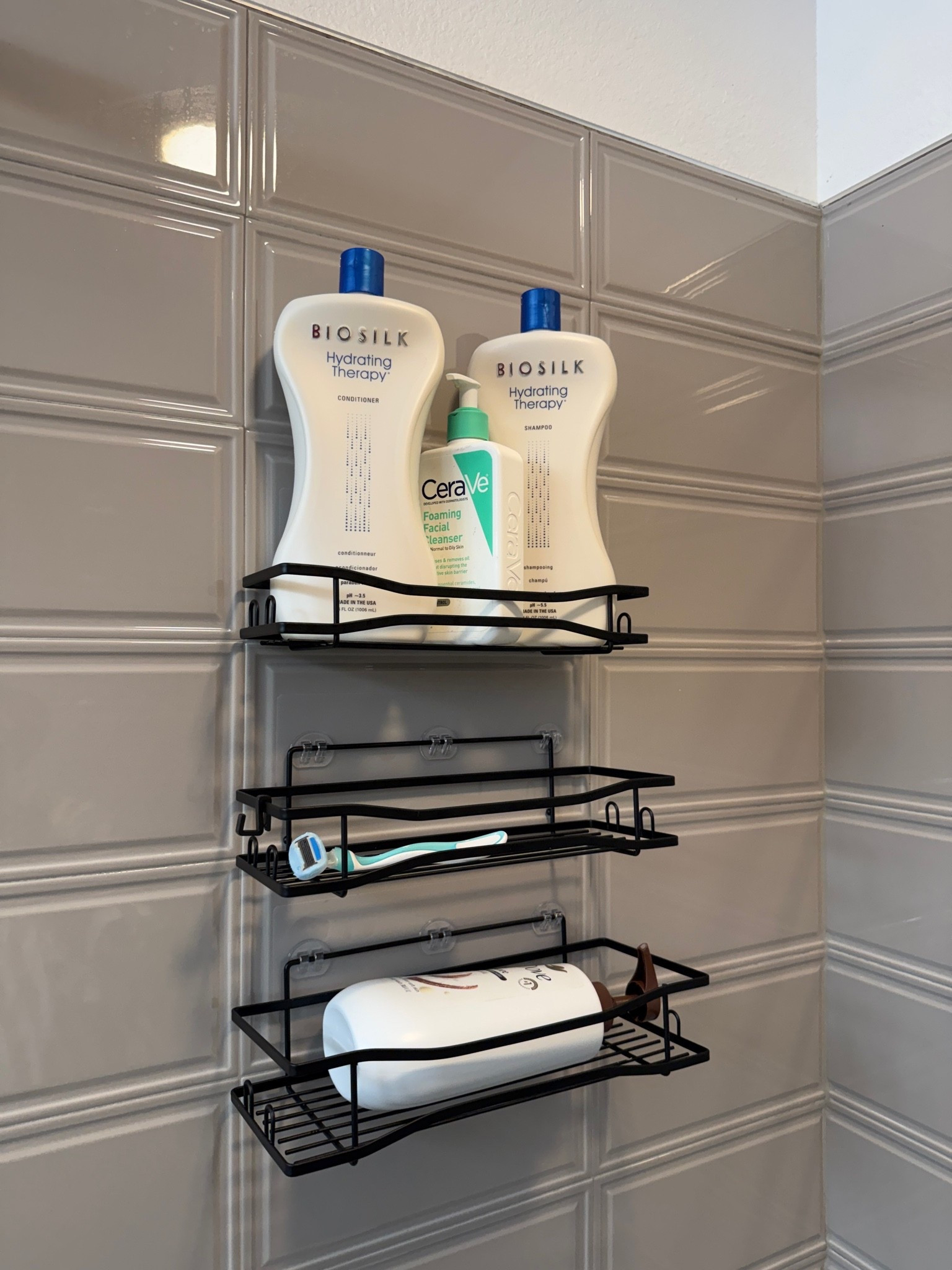 Sturdy shower caddy, multiple baskets can be spaced out and placed wherever you want them. Strong hold!

#LTKgrwm #LTKmorningroutine #LTKHome
