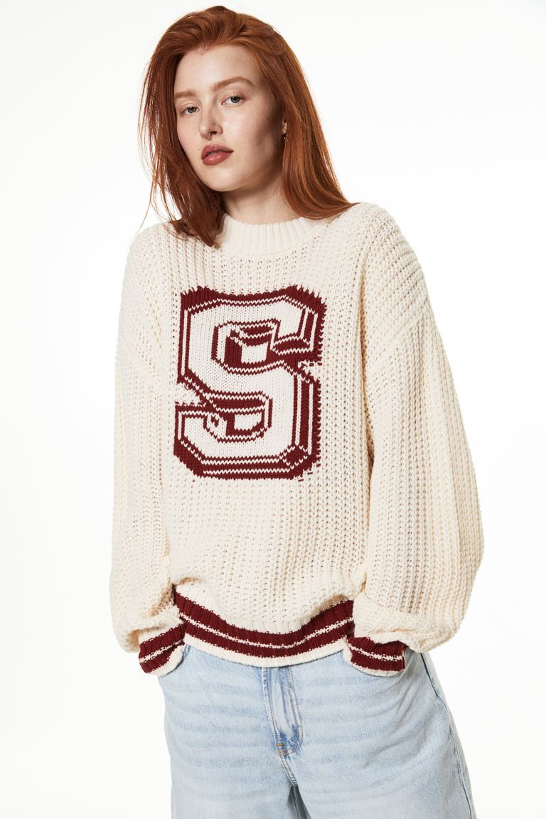 Oversized Jacquard-knit Sweater | H&M (US + CA)