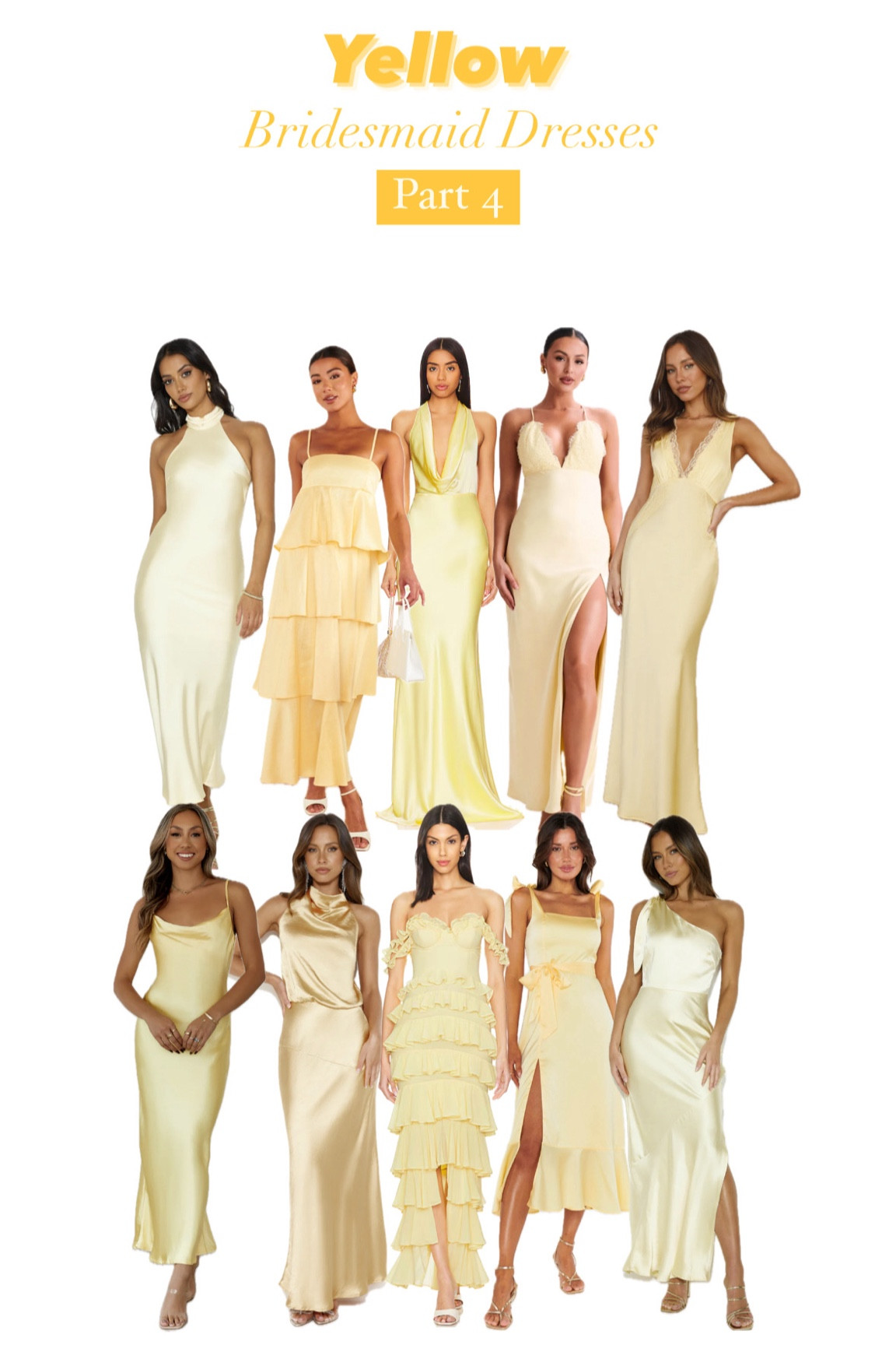 Yellow Mismatch Bridesmaid Dress Inspiration 

Yellow, Pale yellow, mismatch bridesmaid, butter yellow, spring wedding, summer wedding, wedding guest



#LTKWedding #LTKStyleTip #LTKParties
