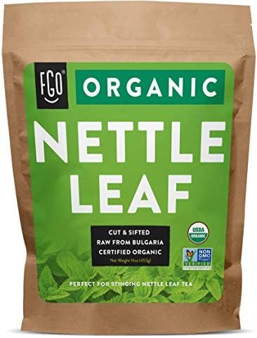 Organic Nettle Leaf | Herbal Tea (200+ Cups) | Cut & Sifted | 16oz Resealable Kraft Bag | 100% Ra... | Amazon (US)