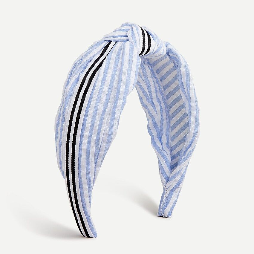 Knot headband in seersucker stripe | J.Crew US