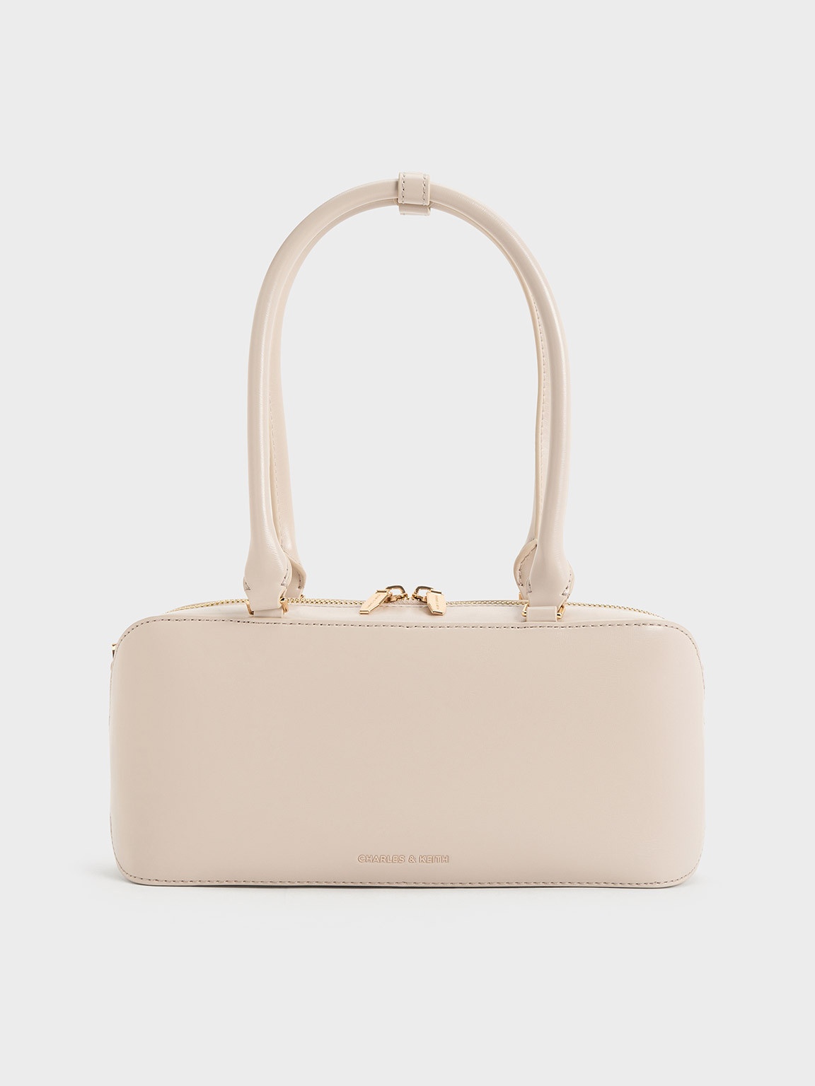 Wisteria Elongated Tote Bag
 - Oat | Charles & Keith CA