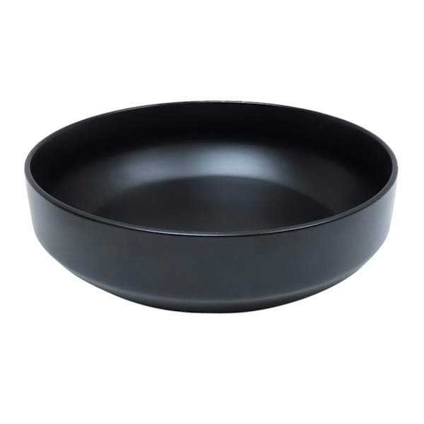 Black Ceramic Serving Bowl, 10", sold by At Home | At Home
