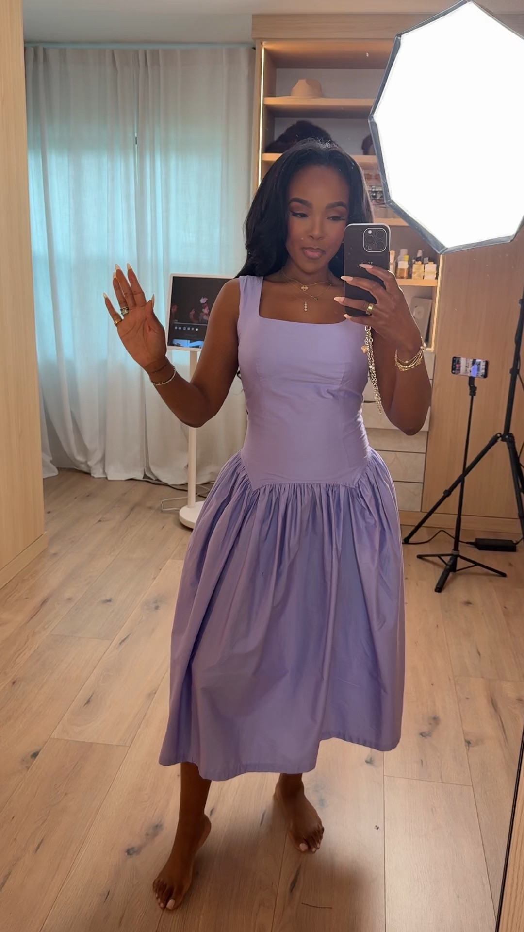 Scroll to shop this dreamy lavender dress 💜

This structured bodice with a flowy skirt is so flattering—gives shape at the waist while still feeling light and feminine. Such a standout color for spring and summer.

Perfect for brunch, events, vacations, or special occasions.

📏 Measurements: 5’4”, 140 lbs, 34D bust, 27” waist, 40” hips

Follow me on Instagram and YouTube @kirasfashionfinds

#LTKvlog #LTKgrwm #LTKPetite