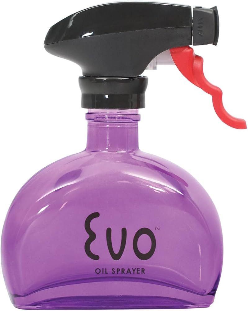 Evo Glass Oil Sprayer, Non-Aerosol for Olive Oil, Cooking Oils, and Vinegars, Purple, 6-Ounce Cap... | Amazon (US)