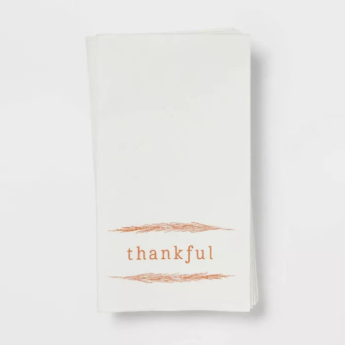 16ct Paper Thankful Disposable Napkins - Threshold™ | Target