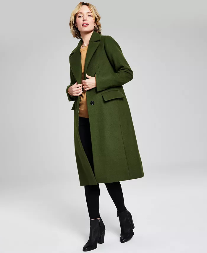 Women's Single-Breasted Wool Blend Coat, Created for Macy's | Macy's