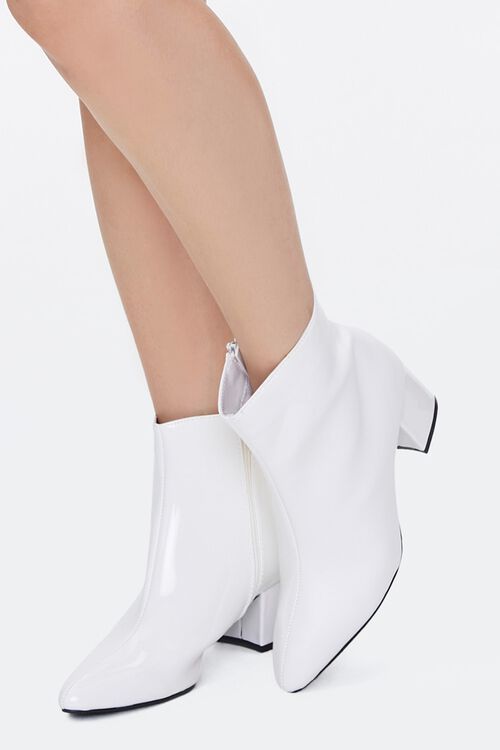 Faux Patent Leather Booties | Forever 21 (US)