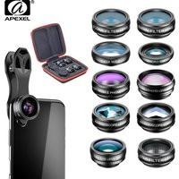 APEXEL 10 in 1 Mobile camera lenses Macro Wide Angle Phone accessories HD Multi-function mobile phone Lens For all smartphones | AliExpress (US)