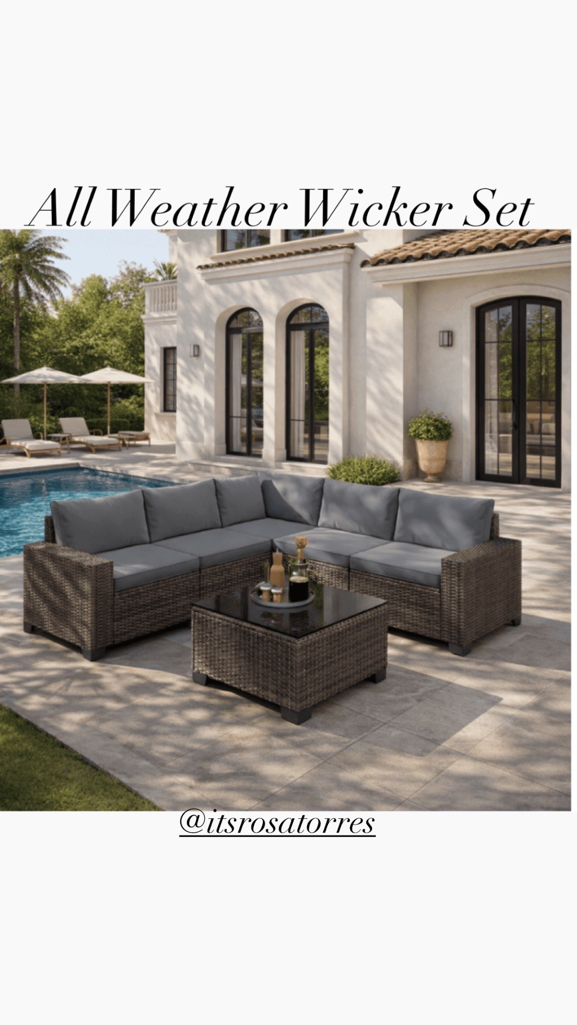 Outdoor Patio Furniture Set with All Weather Wicker, 6 Pieces Outdoor Sectional Sofa with Soft Cushions and Coffee Table, For Garden, Backyard, Poolside, Patio, Porch and Balcony 

#wickerpatioset #allweatherfurnitureset #patiosofaset #wickerpatioset #allwratherpatioset #backyardfurnitureset #walmart #walmartfinds

#LTKSaleAlert #LTKSeasonal #LTKHome