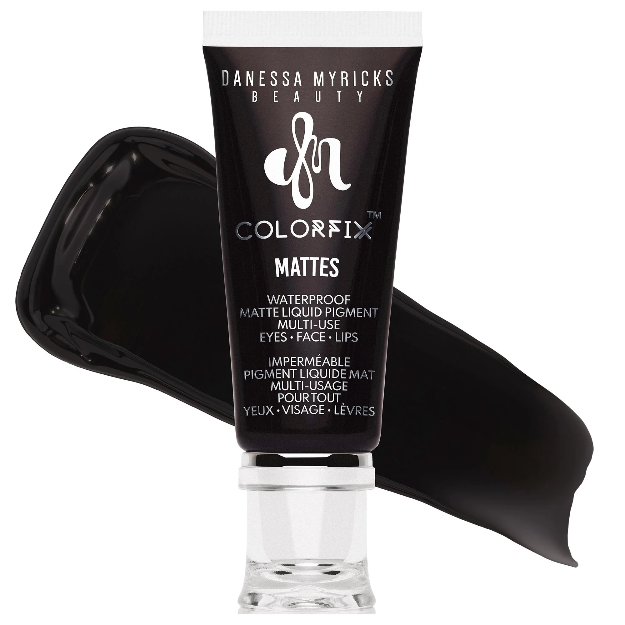 Danessa Myricks Beauty Colorfix - Multi-Use Eye, Cheek & Lip Waterproof Liquid Pigment Blackout 0.34 oz / 10 mL | Sephora (US)