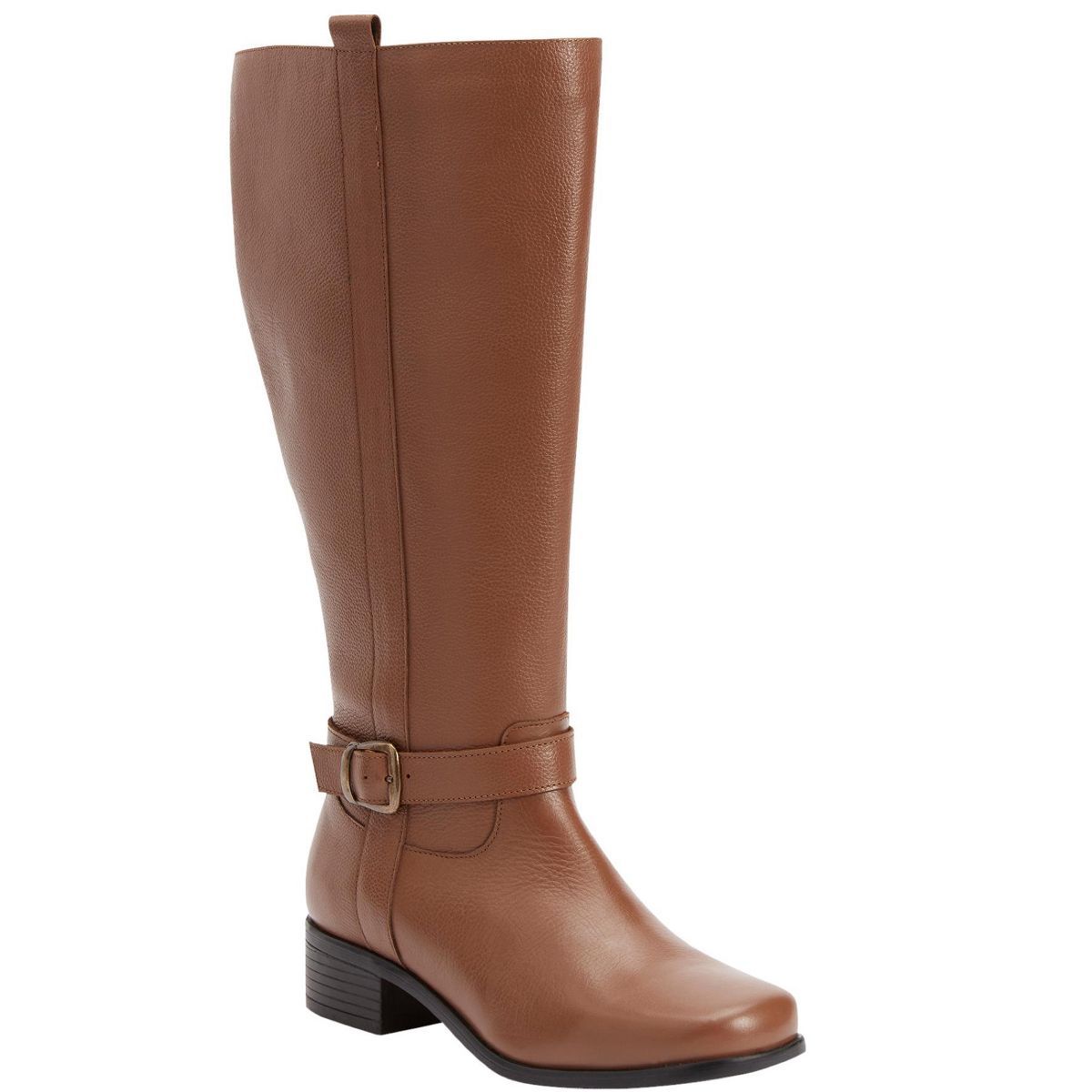 Comfortview Wide Width Donna Wide Calf Leather Boot Tall Knee High Women's Winter Shoes | Target