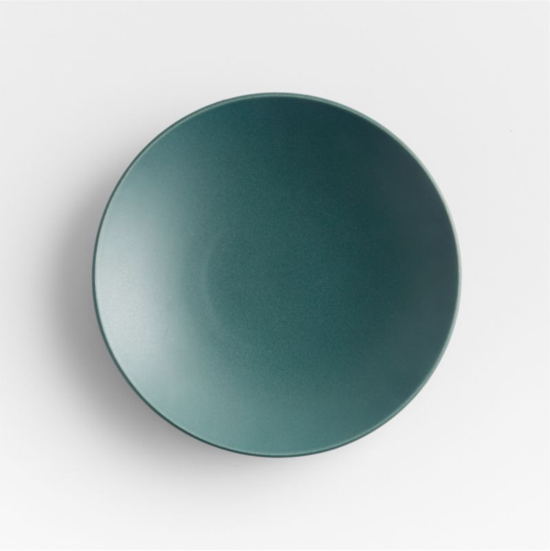 Craft Holiday Christmas Forest Green Salad Plate + Reviews | Crate & Barrel | Crate & Barrel