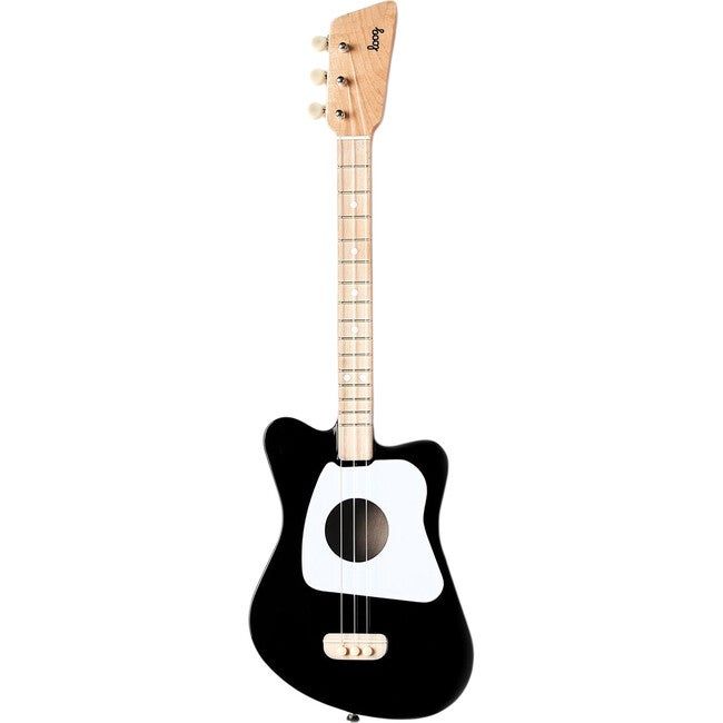 Mini 3-String Guitar, Black | Maisonette