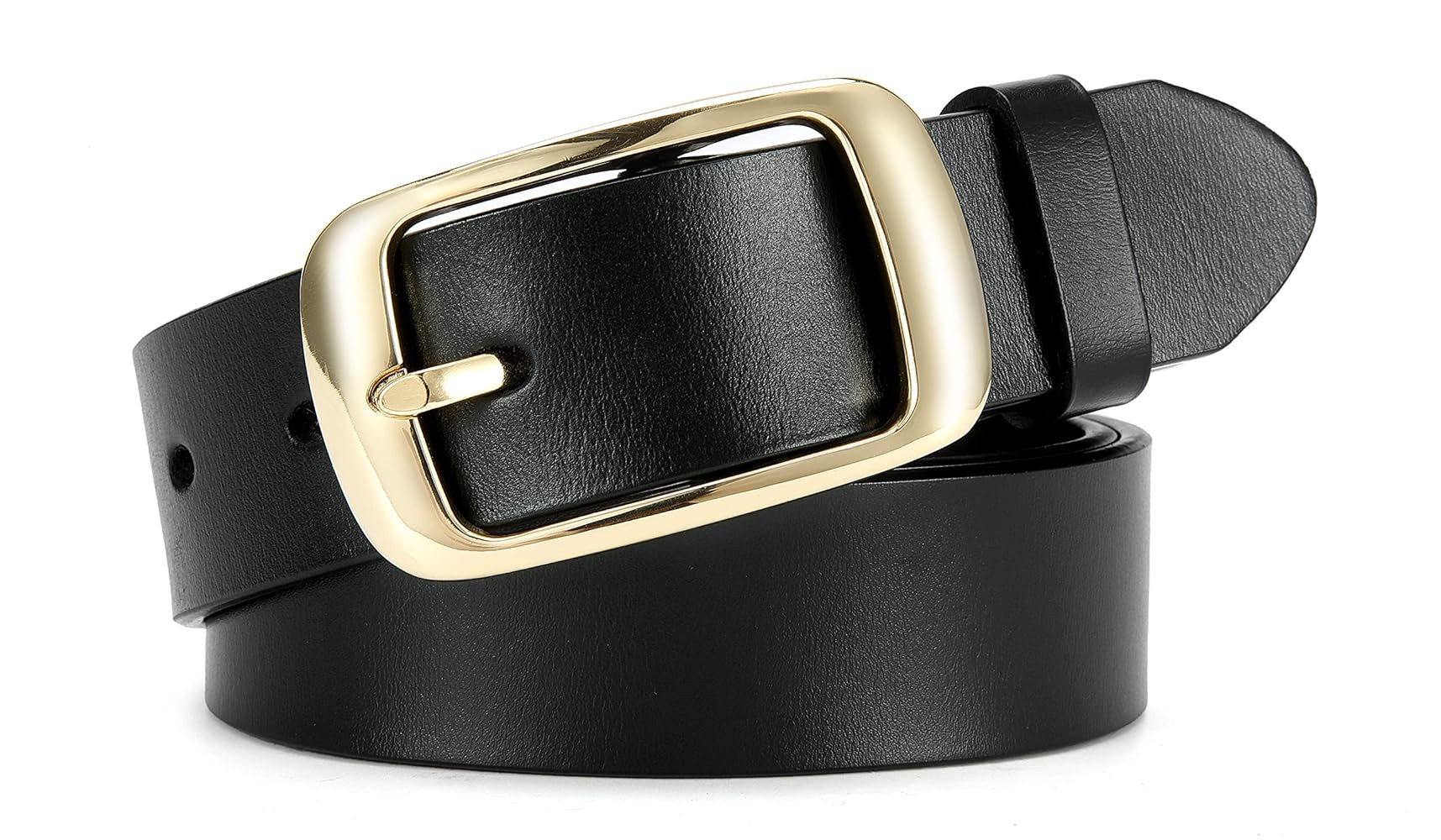 CHAOREN Womens Belts for Jeans - Leather Belt Women 1.3" Width - Genuine Leather Crafted by Hand | Amazon (US)