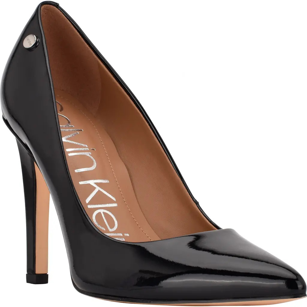Calvin Klein Brady Stiletto Pump in Black 002 at Nordstrom Rack, Size 5 | Nordstrom Rack