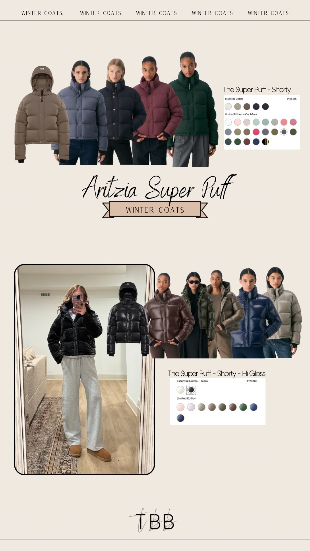 Aritzia super puff coats! This is the SHORTY version. This is the shortest out of 4 length options. Run tts but I  size up to medium to layer thicker sweaters underneath. This coat is worth the hype and I’ve had my first super puff for 3 years now! It’s super warm but also not heavy and bulky! Tall girl friendly too! Linked other length options below under “similar"

BASE UNDERNEATH: wearing medium in sweatshirt and medium TALL in lounge pants! Tall and + petite sizes! 

Winter coats, puffer coats, outdoors wear 

 #LTKSeasonal 

#LTKTall

#LTKTall