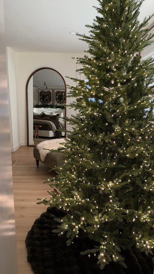 This view into our Christmas bedroom might be my favorite thing right now!