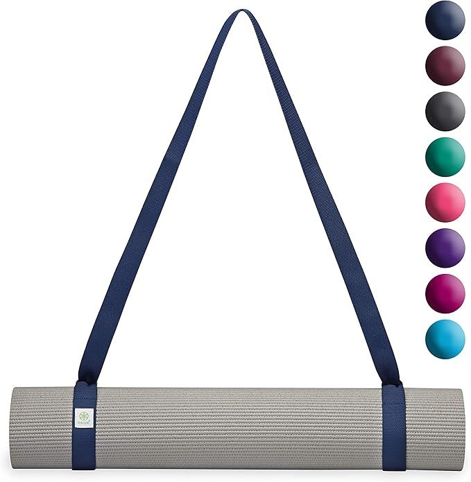 Gaiam Yoga Mat Sling - Easy Cinch Strap Carrier with Adjustable Metal D-Rings (Sold Individually ... | Amazon (US)