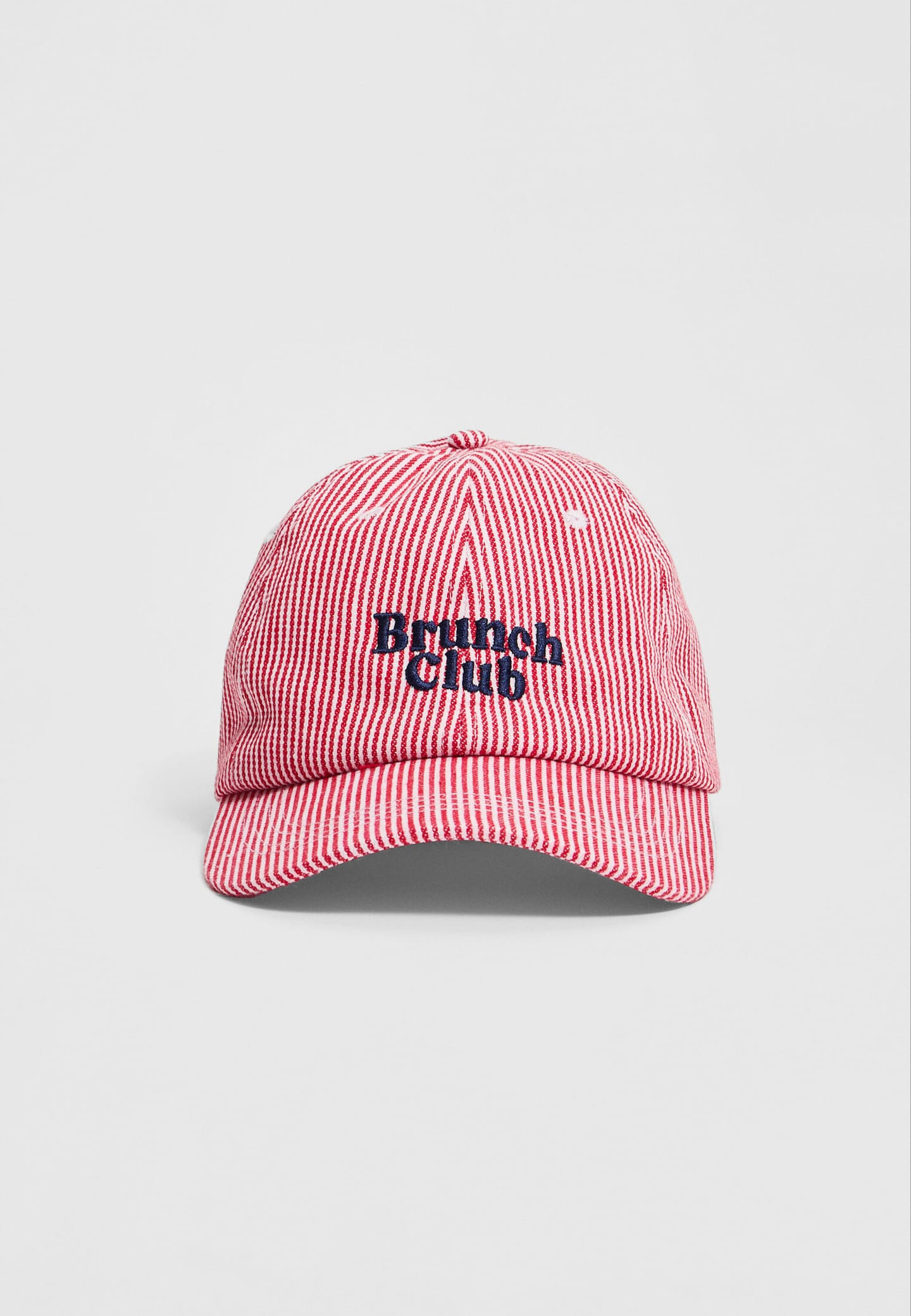 Striped slogan cap | Stradivarius (UK)